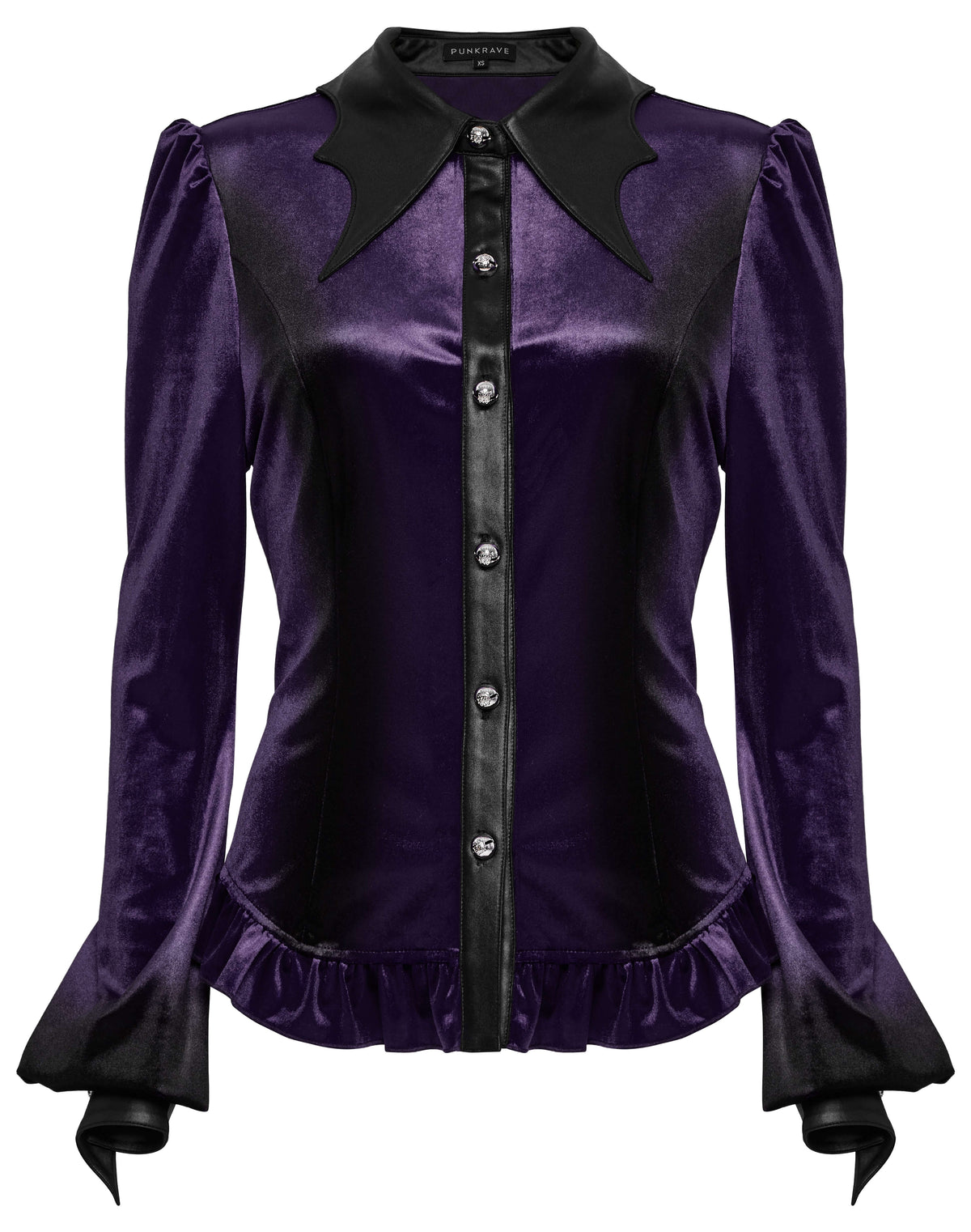 Punk Rave Fawn Gradient Printed Shirt in Violet
