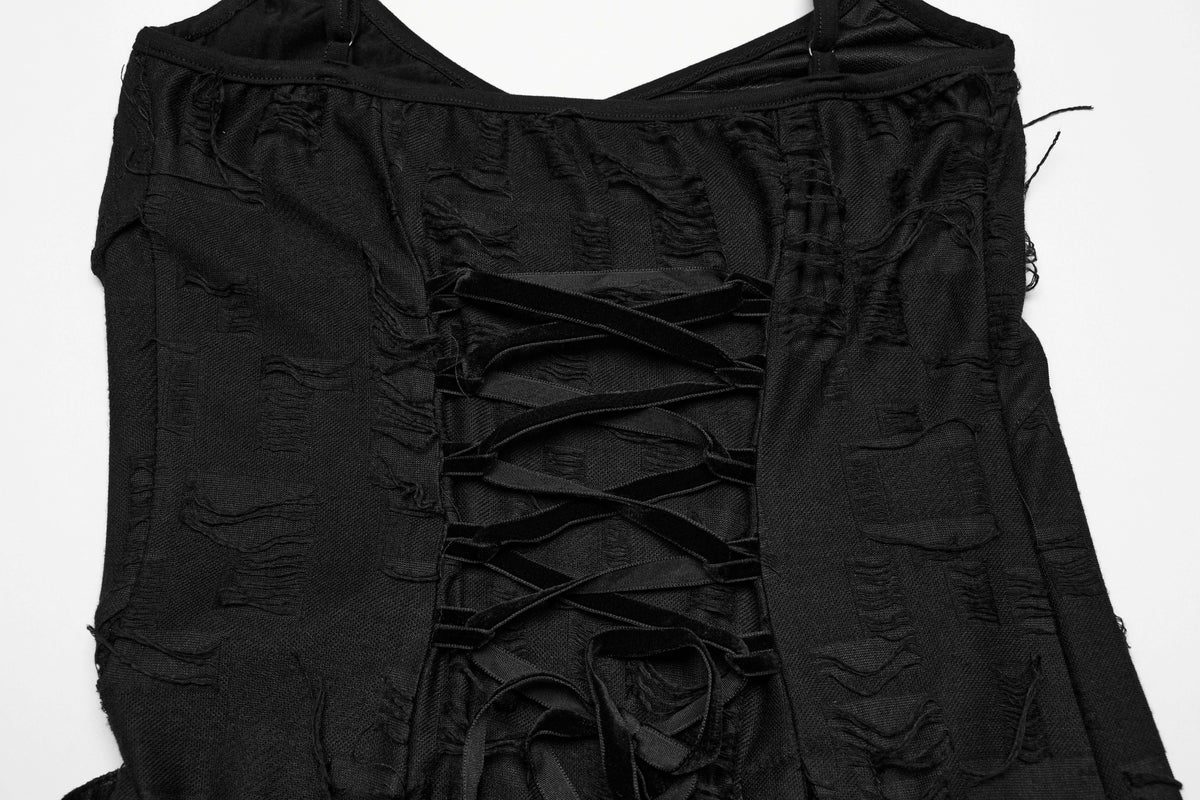 Punk Rave Honey Irregular Split Dress