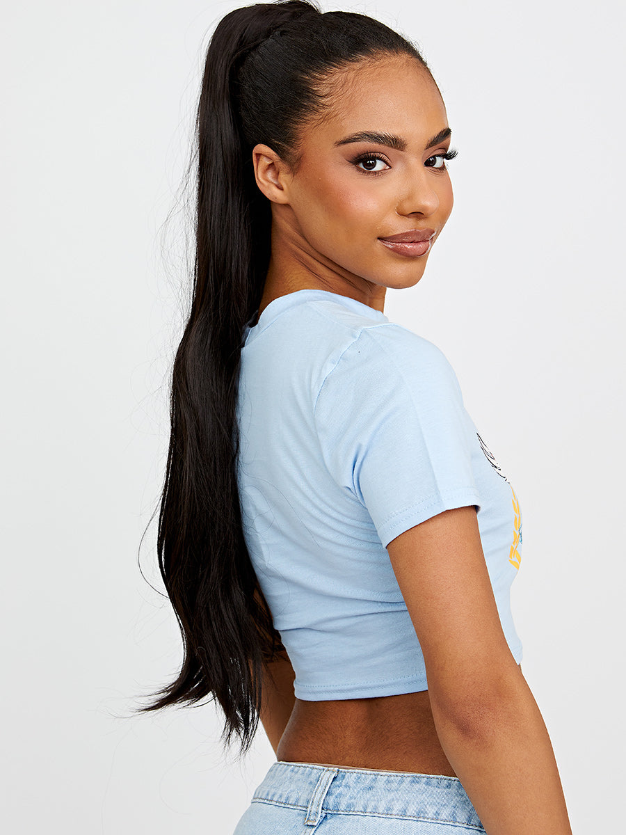 Freedom Eagle Graphic Printed Crop Top