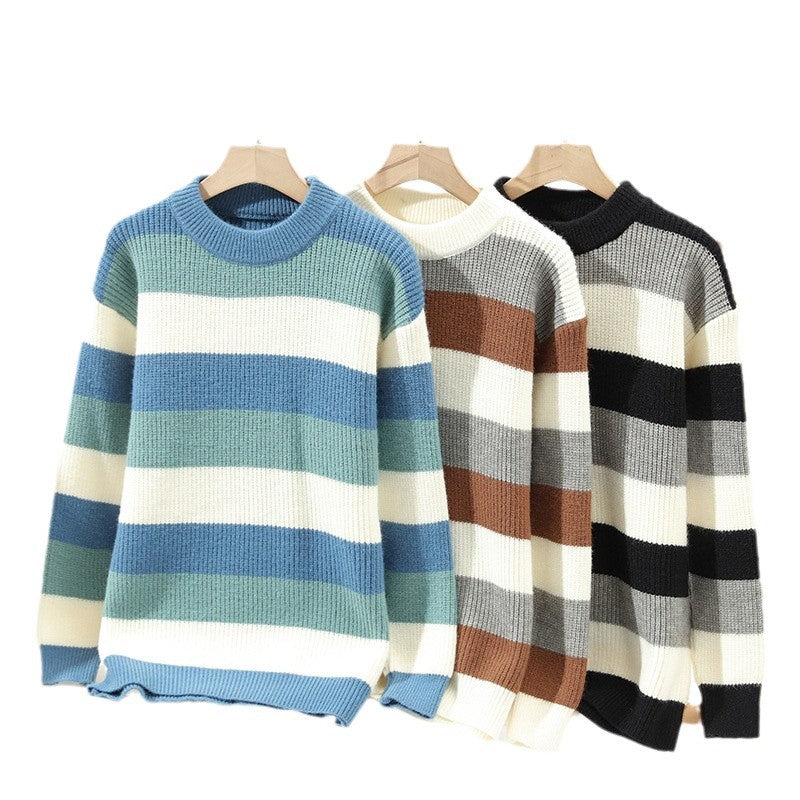Mens New Autumn Winter Half Neck Sweater