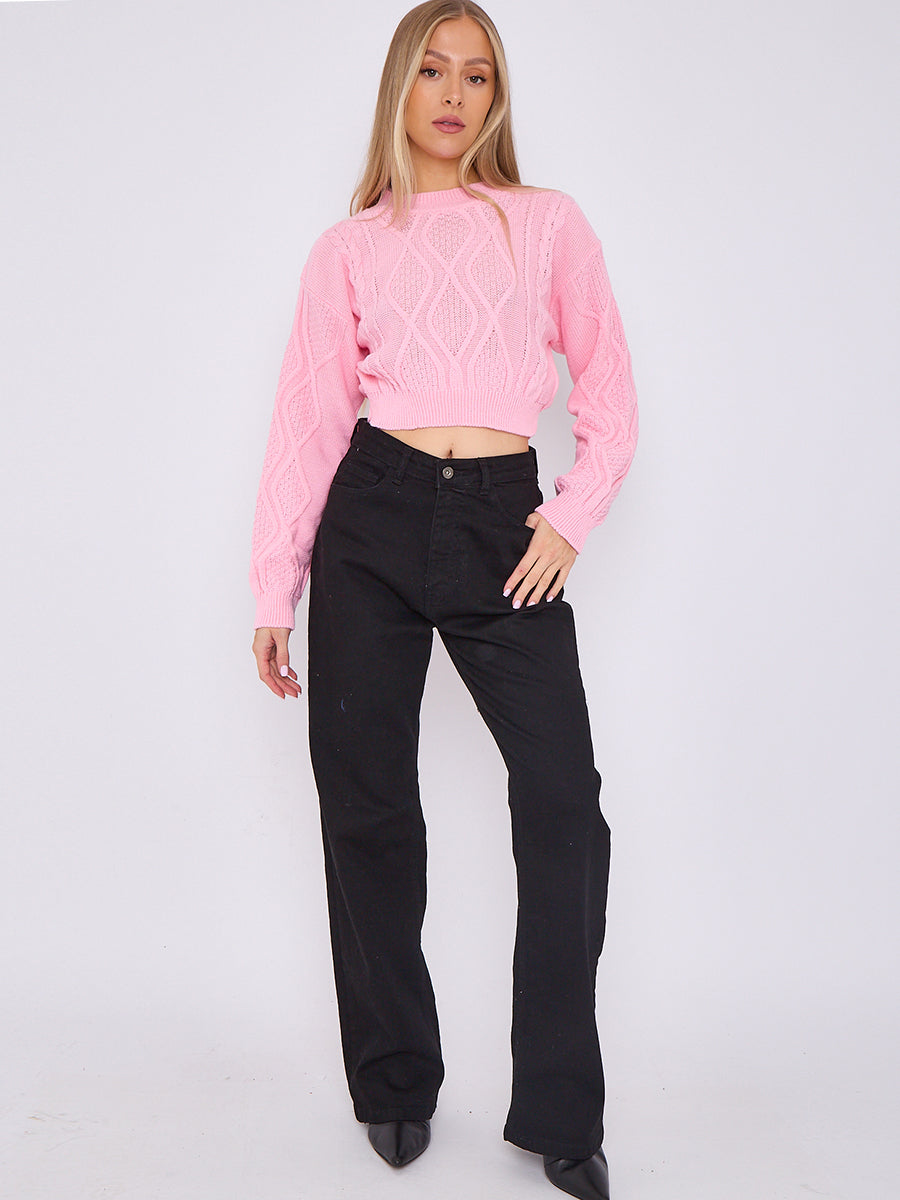 Straight Leg Denim Jeans