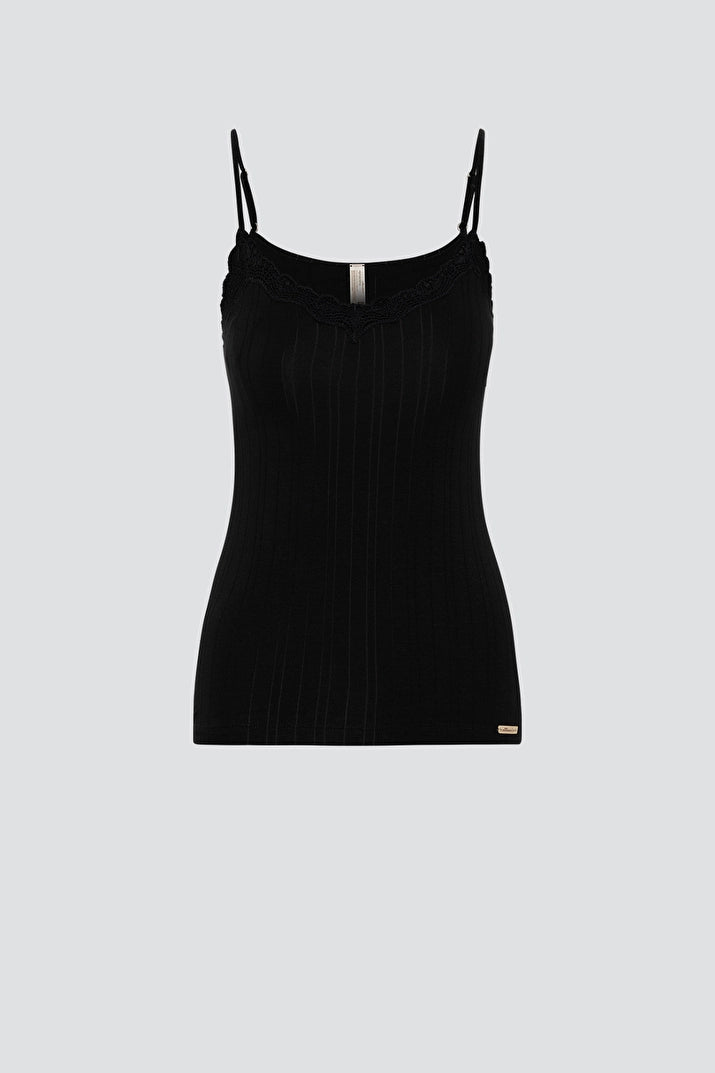 Fairtrade Organic Ribbed Camisole Top: Womens