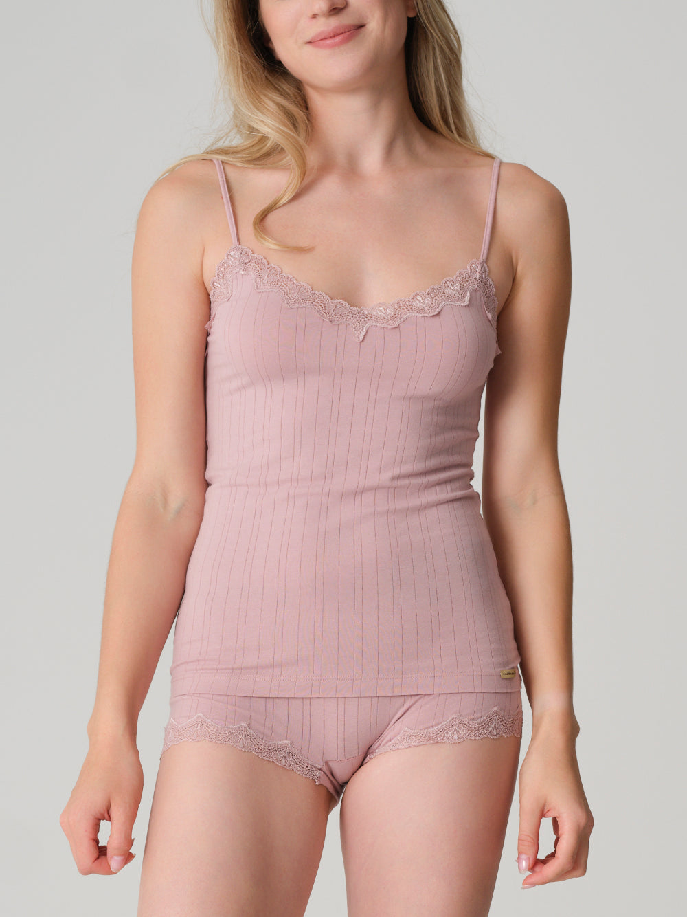 Fairtrade Organic Ribbed Camisole Top: Womens