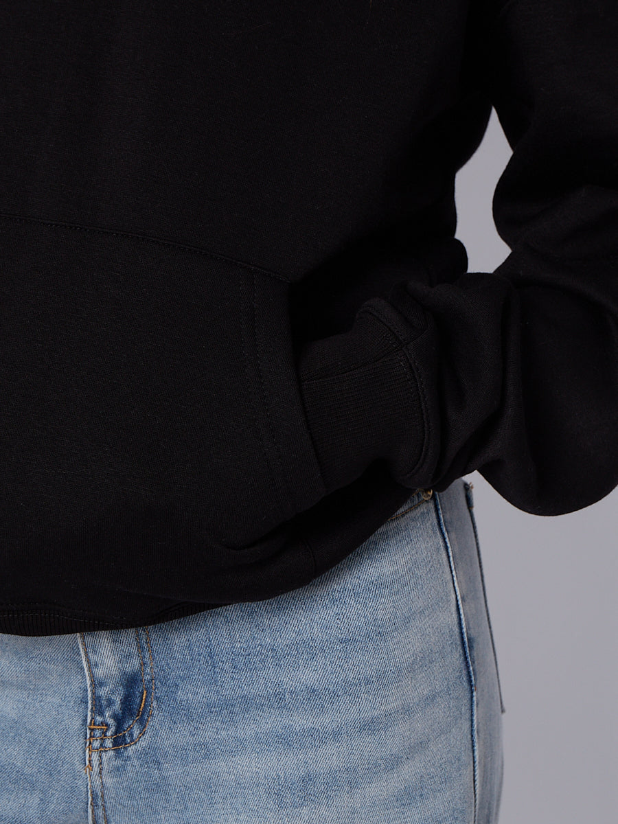 Oversized Plain Fleeced Hoodie