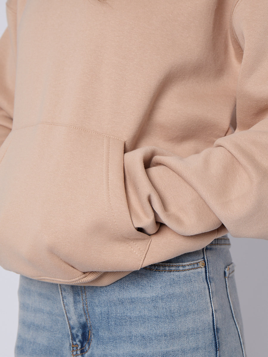 Oversized Plain Fleeced Hoodie