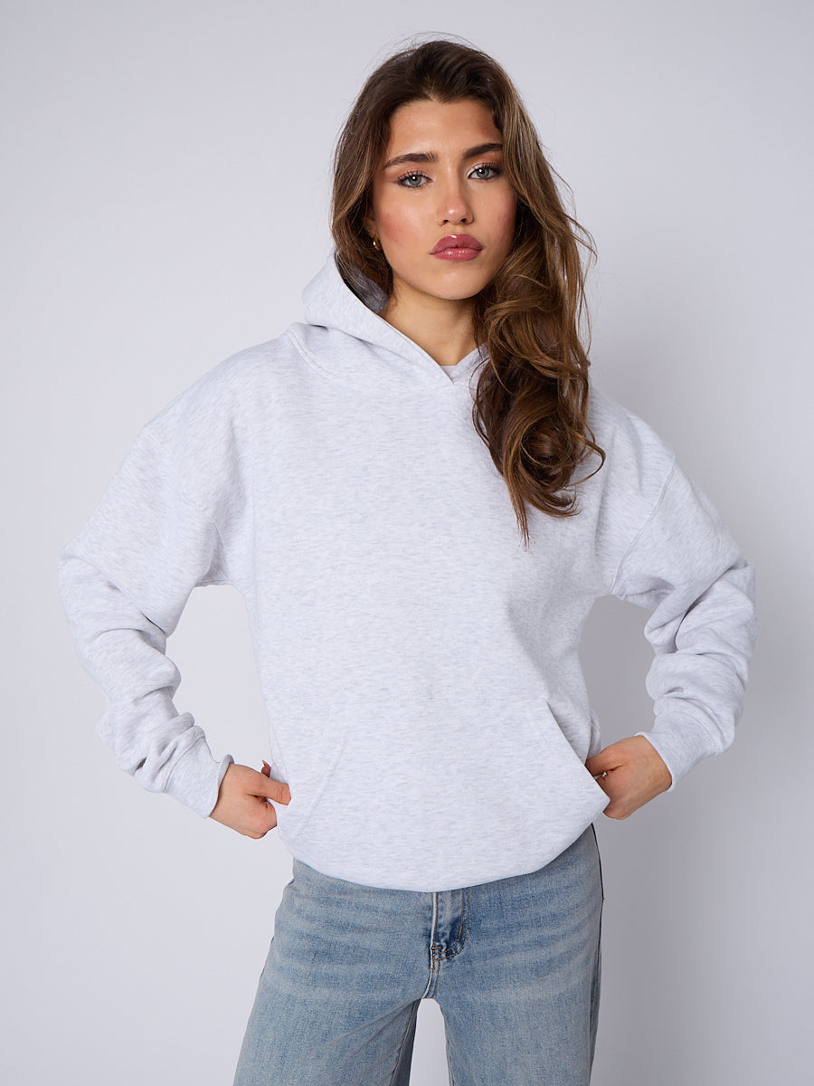 Oversized Plain Fleeced Hoodie