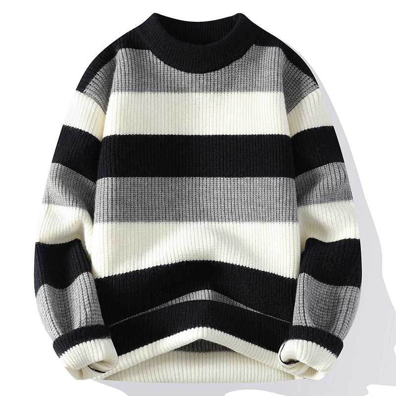 Mens New Autumn Winter Half Neck Sweater