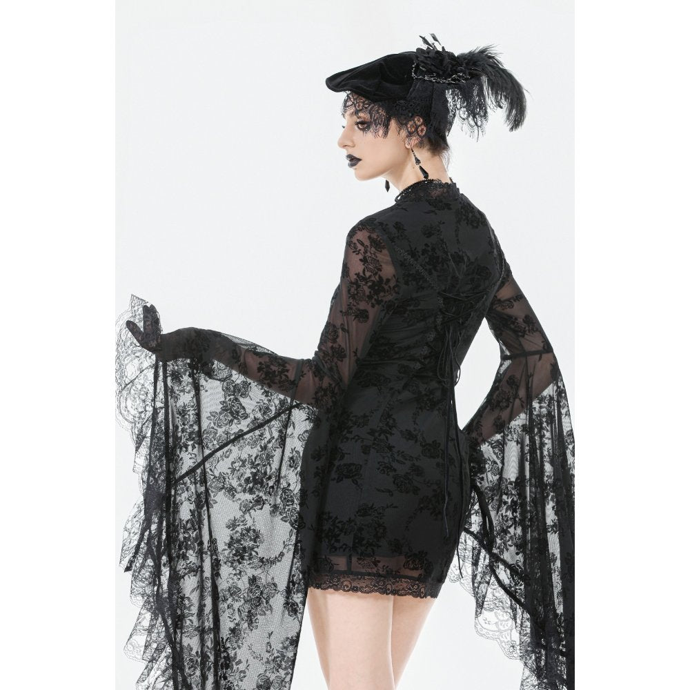 Dark in Love Minerva Bell Sleeve Lace Dress