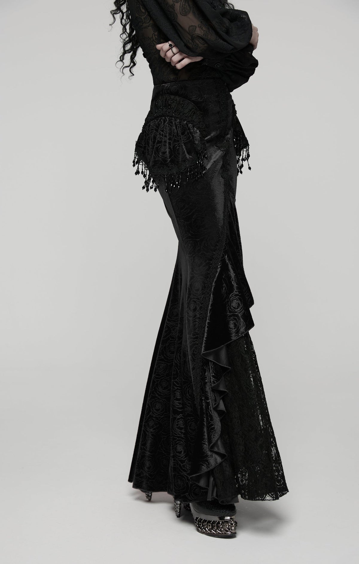 Punk Rave Goth Gorgeous Fishtail Skirt