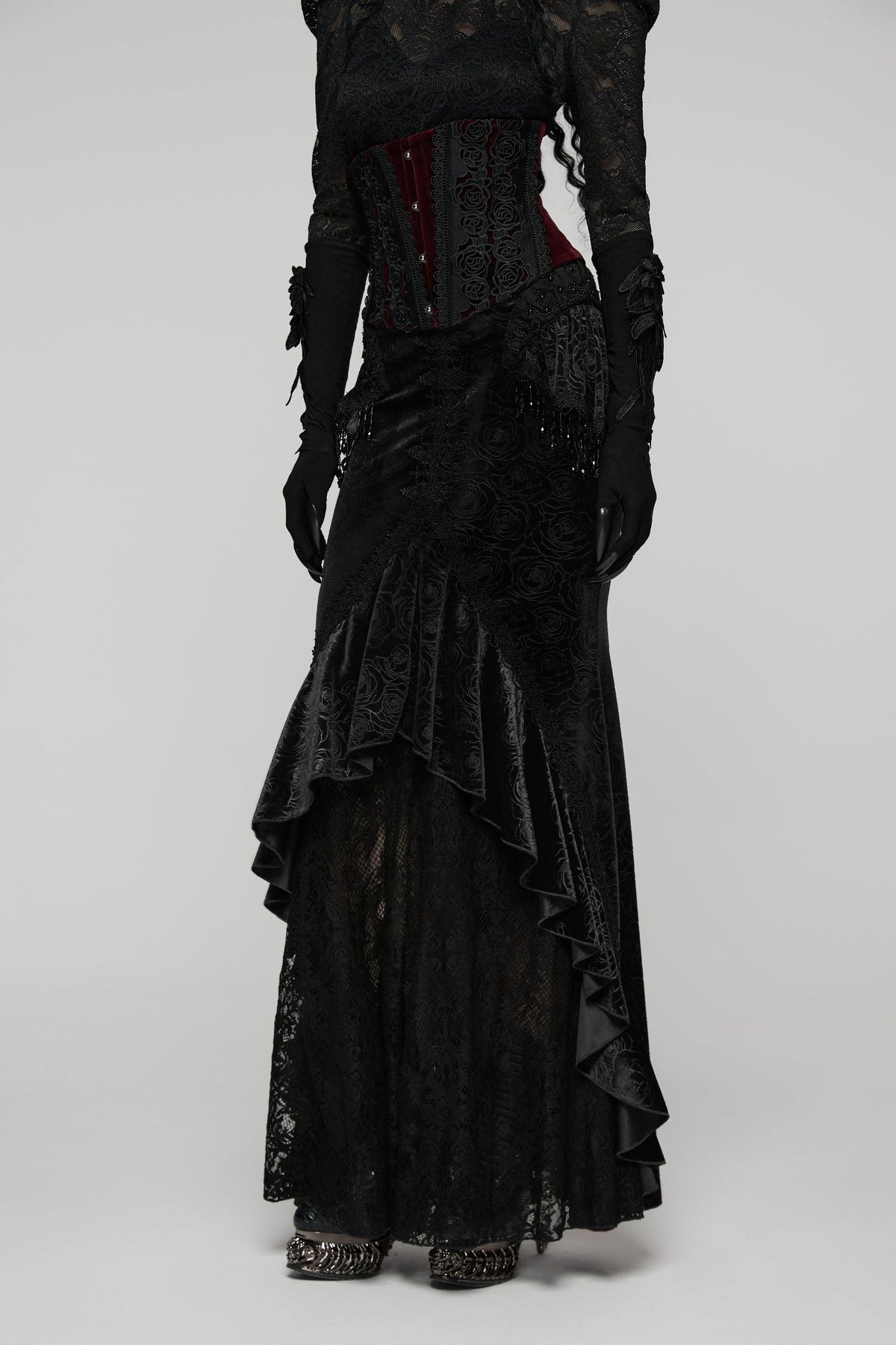 Punk Rave Goth Gorgeous Fishtail Skirt