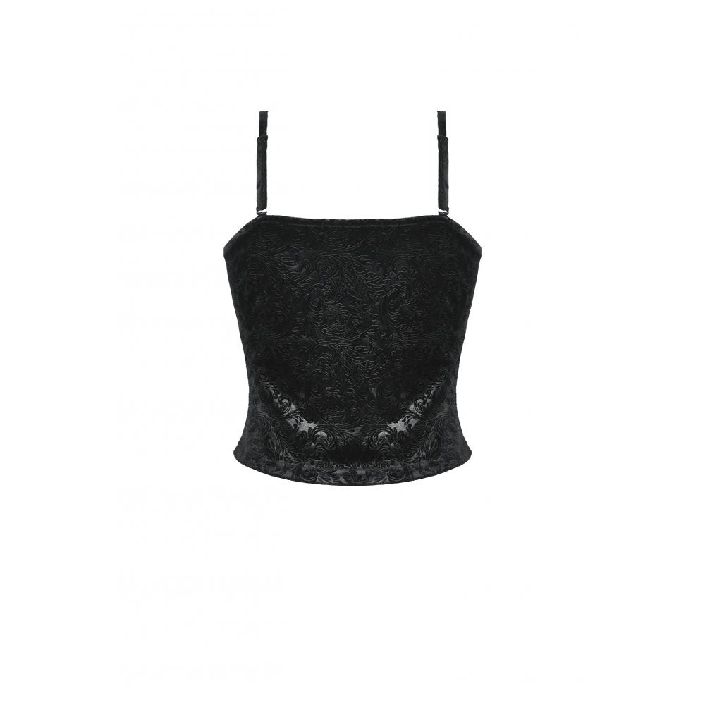 Dark in Love Freya Dark Embossed Velvet Camisole