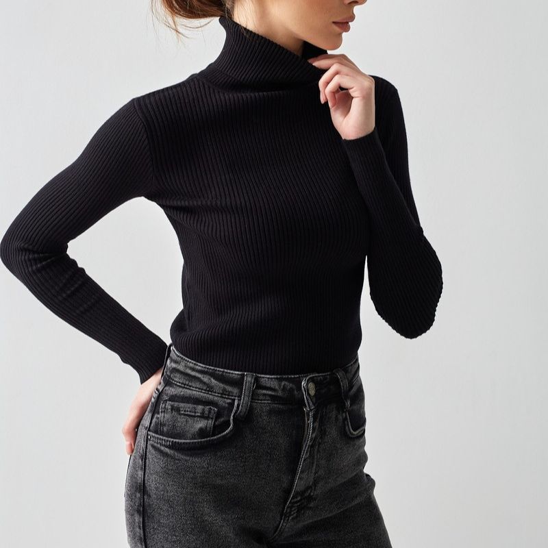 Women's Knitwear Turtleneck Pullover