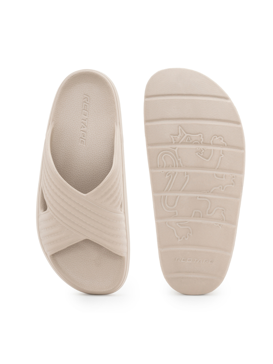RedTape Womens CrossCurve Chunky Cushioned Lightweight Sliders