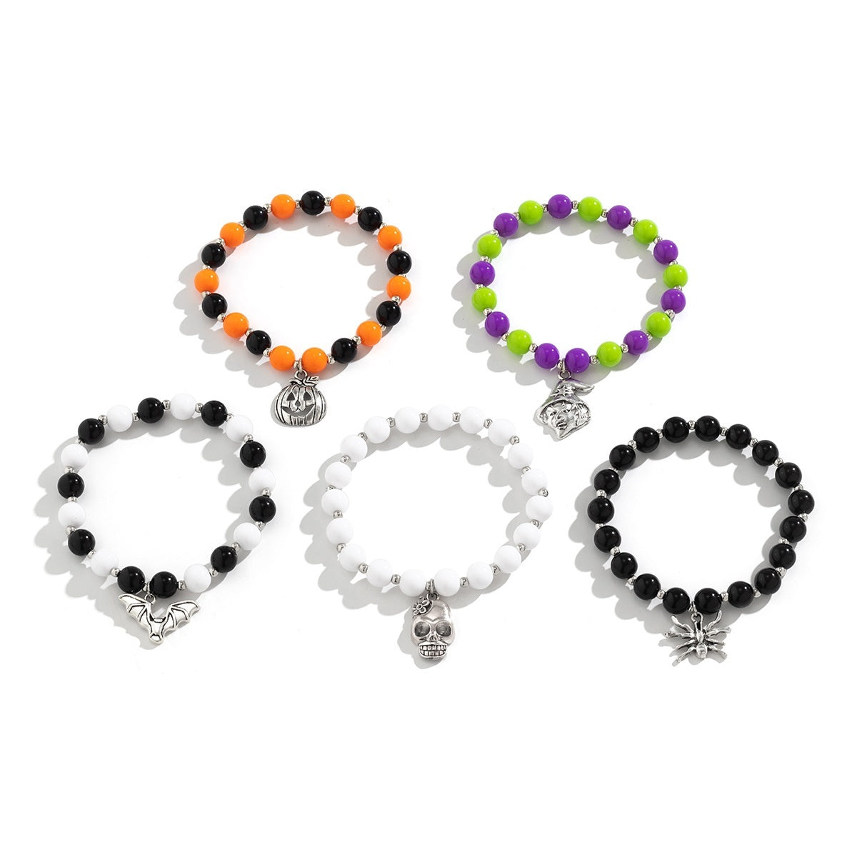 European And American Halloween New Skull Pumpkin Bracelet Suit
