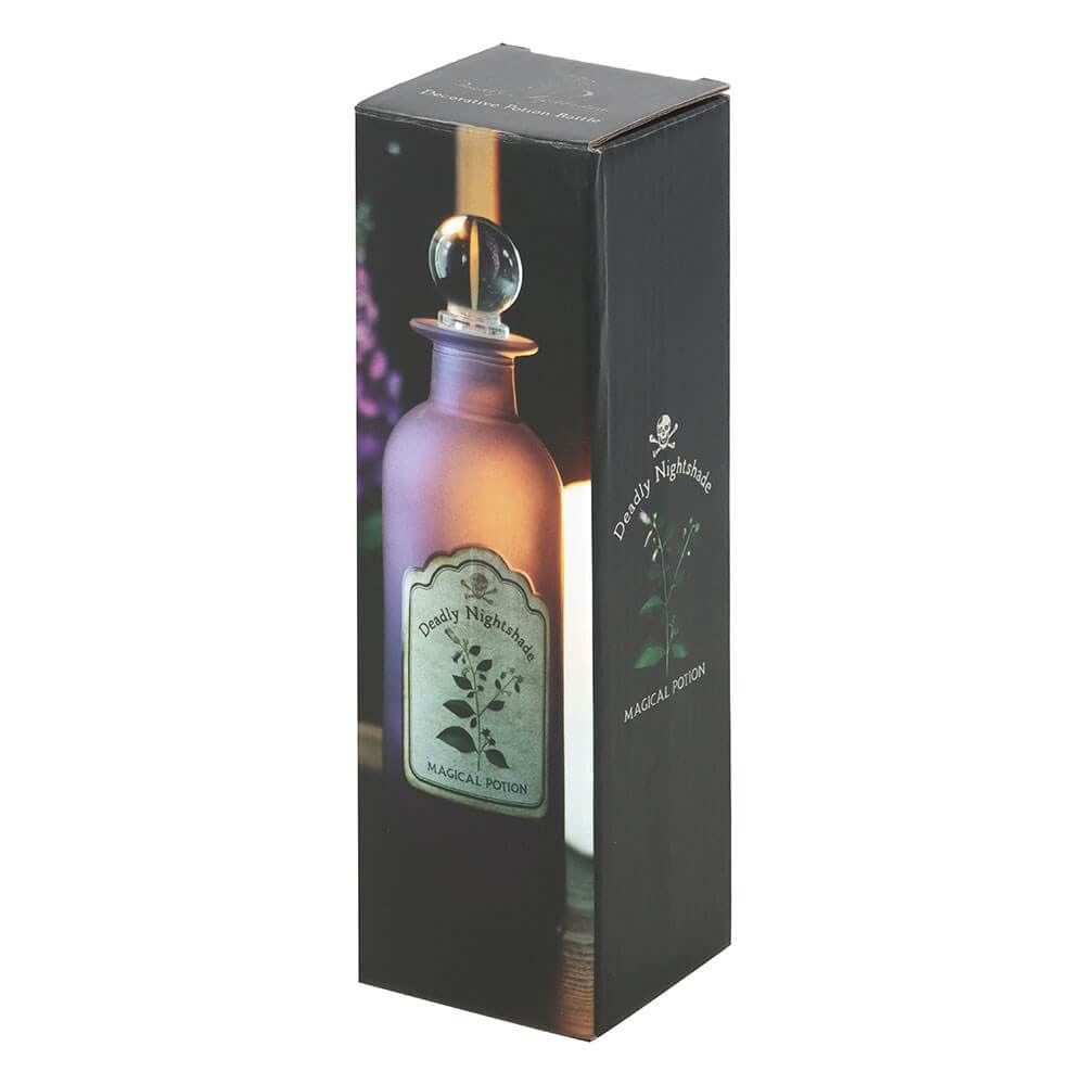 Gothic Gifts Deadly Nightshade Decorative Glass Potion Bottle