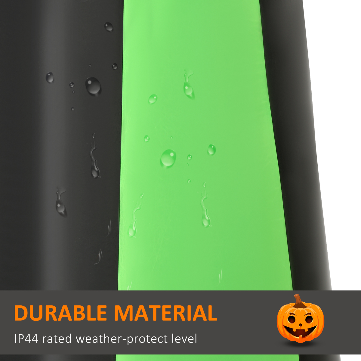 9FT Inflatable Halloween Pumpkin Ghost with Built-in LED Lights (2.7M)