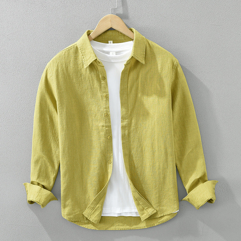 Men’s Linen Collar Shirt