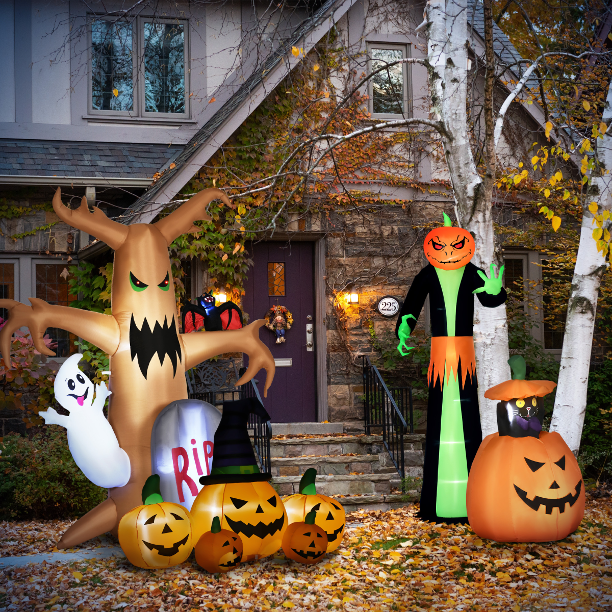 6ft Inflatable Halloween Pumpkin Hat