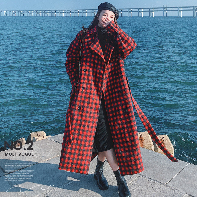 Loose And Thin British Style Mid-length Coat