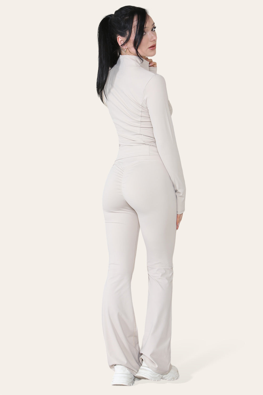 Fitted Active Yoga Lightweight Top Zip Up Workout Jacket