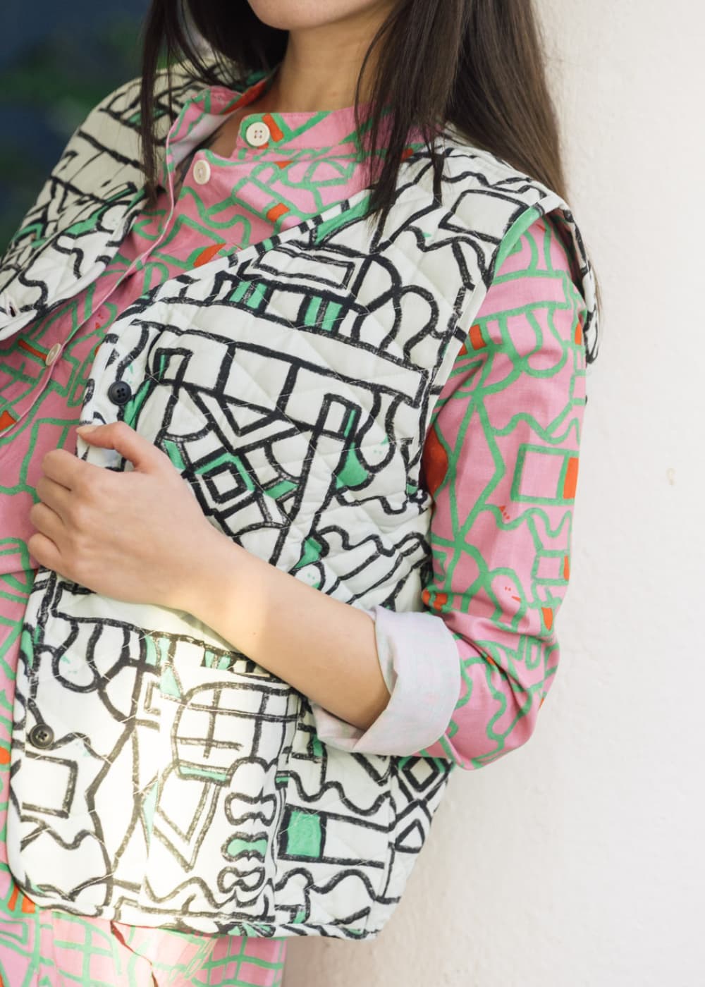 Driftstate Reversible Organic Cotton Quilted Gilet