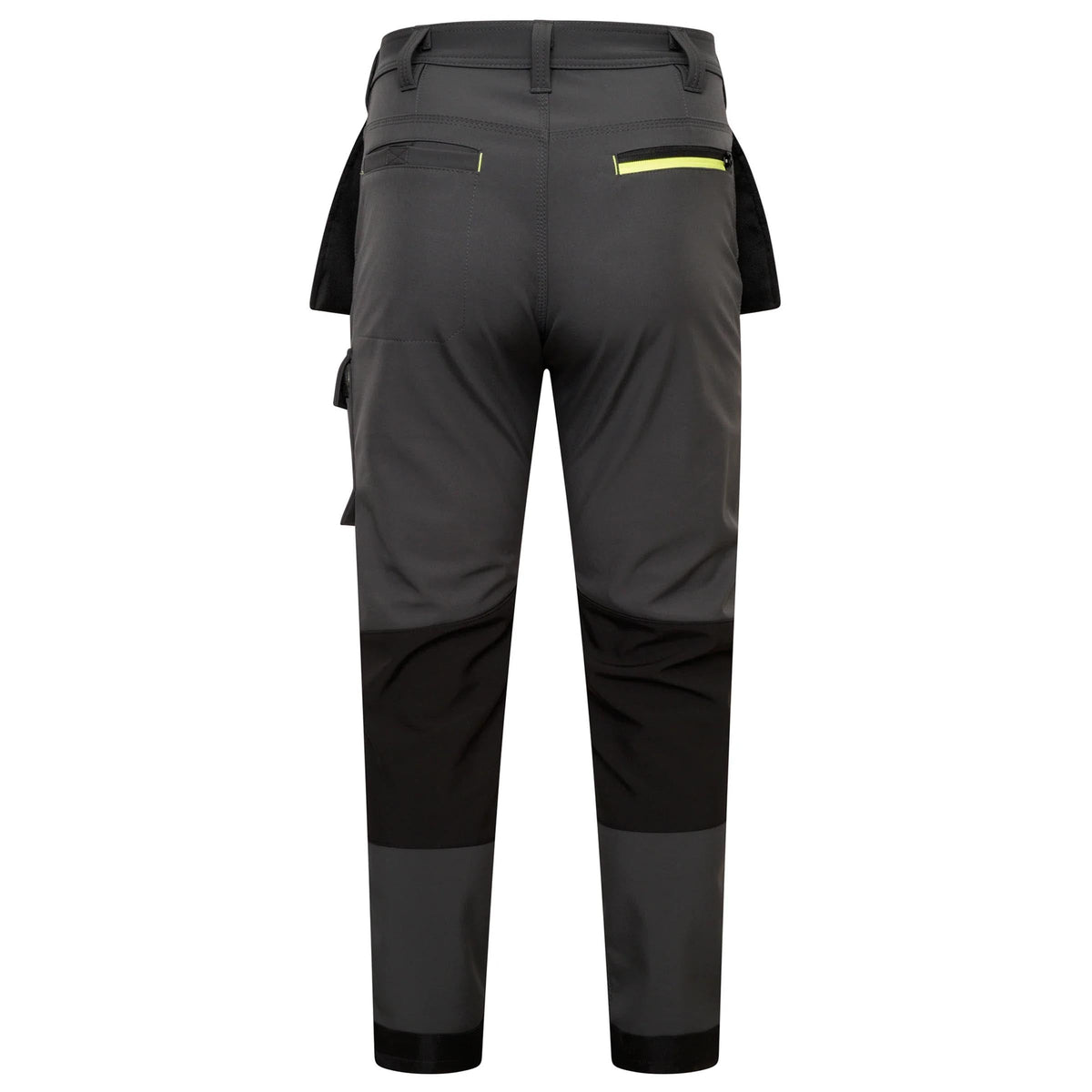 Mens Softshell Waterproof Cargo Workwear Trousers - Fleece Lined