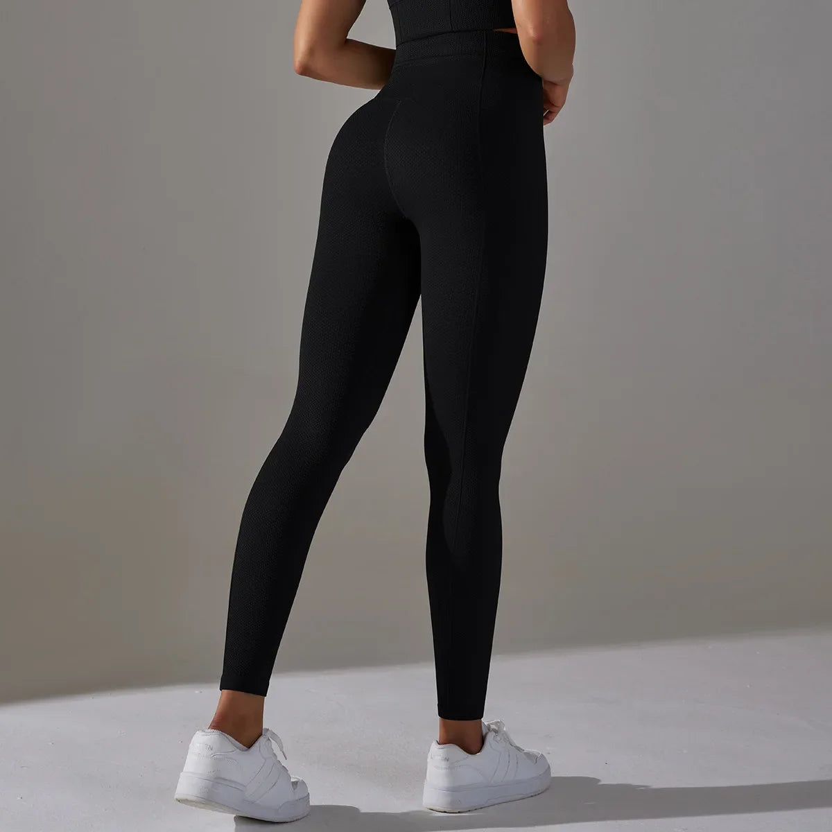 Seamless High-Waist Yoga Leggings for Women – Dot Tummy Control, Non-See-Through Gym Fitness Pants