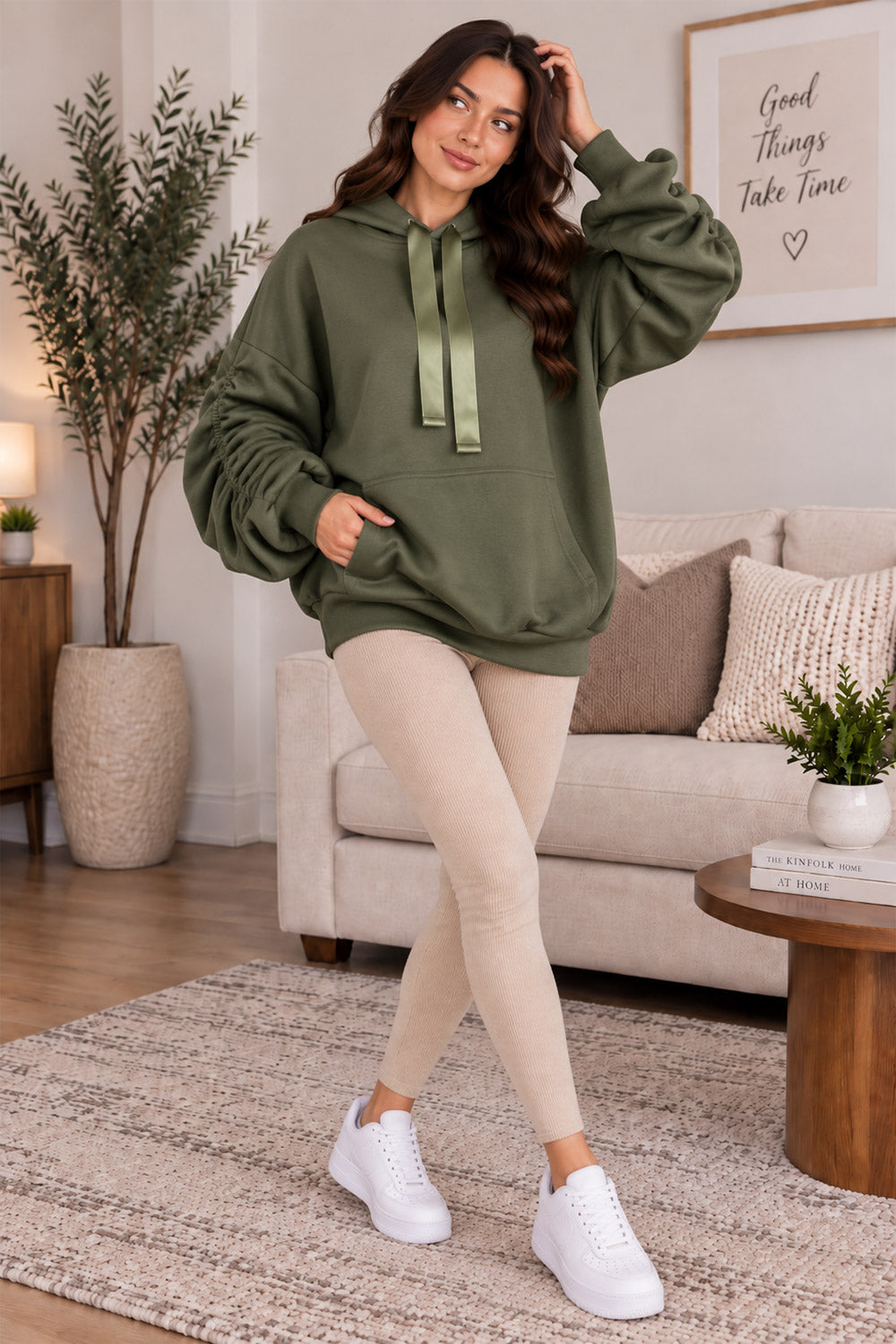 Women's Oversized Ribbon Hoodie | Elvoro
