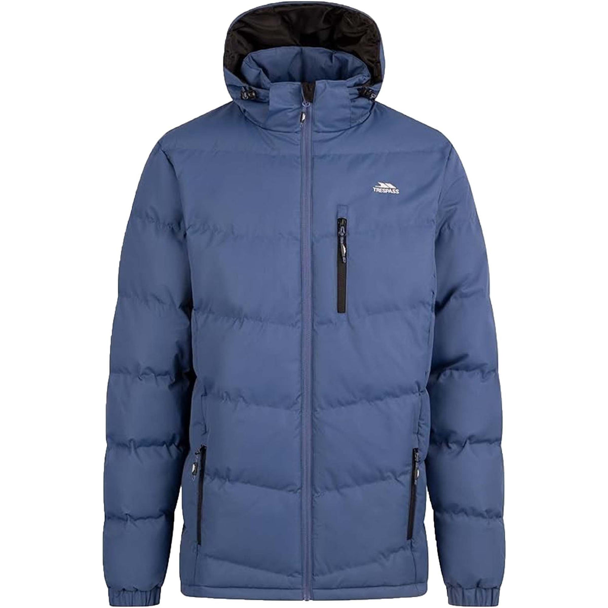 Trespass Mens Padded Casual Jacket Blustery | Quilted Puffer Hooded Coat