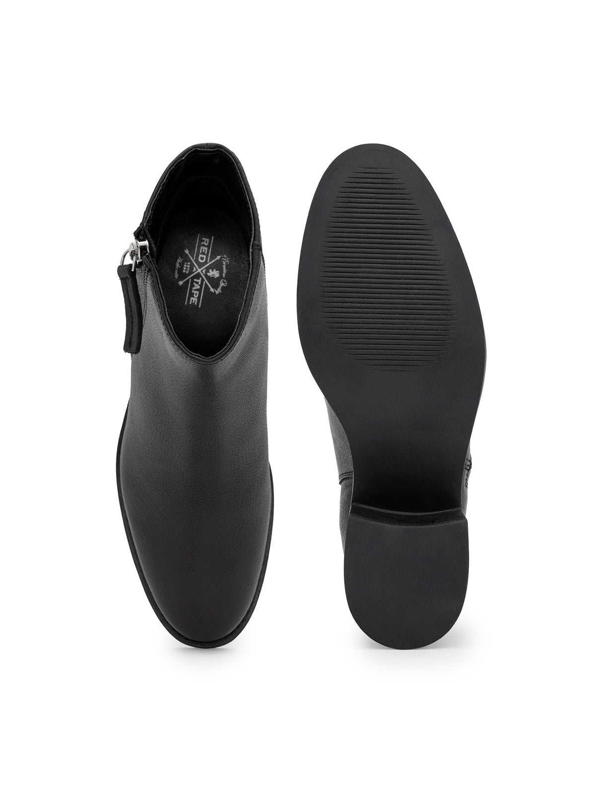 RedTape Leather Boot with Zip Closure