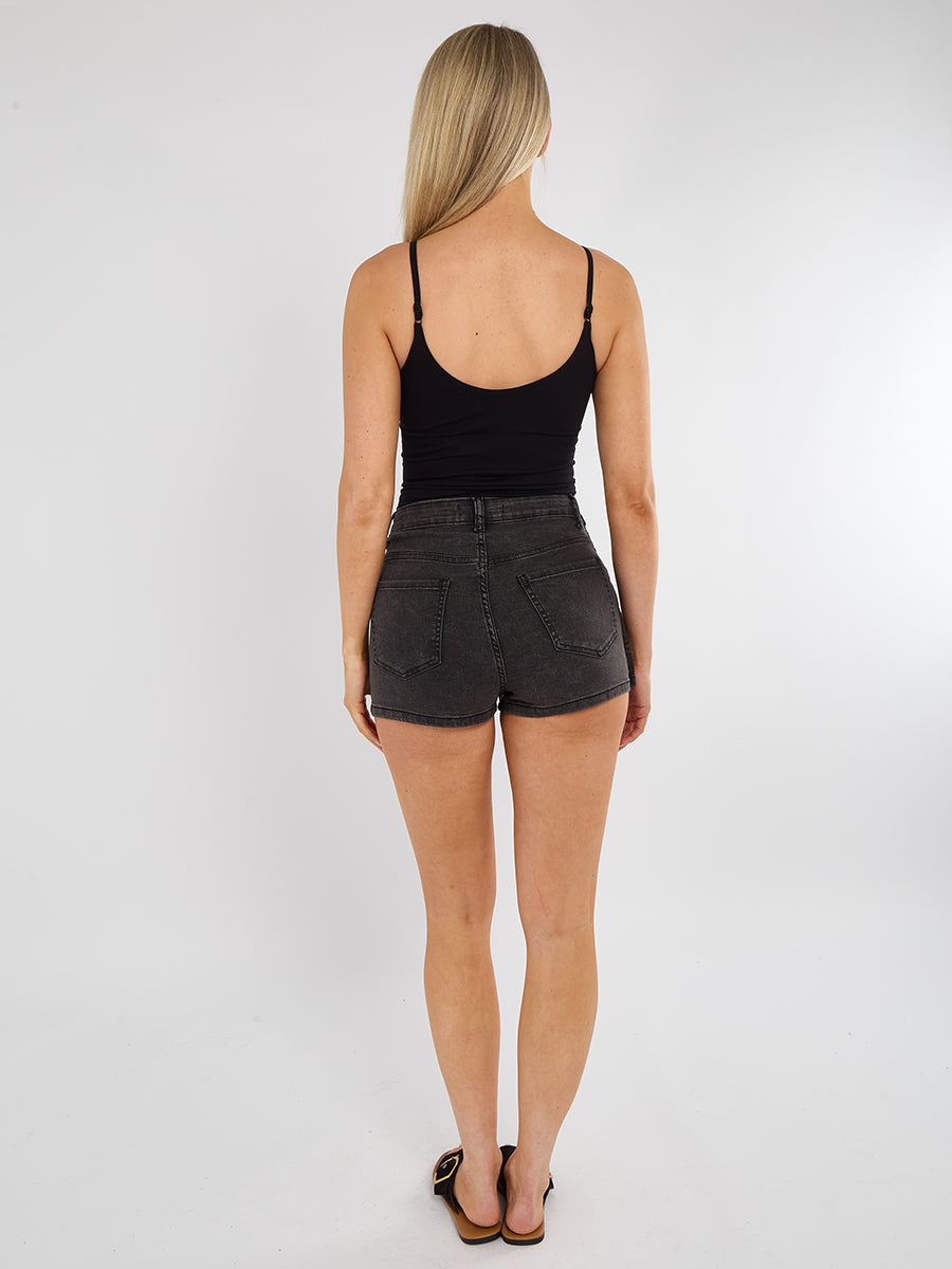 High Waisted Denim Shorts