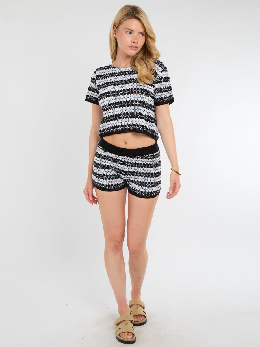 Knitted Top and Shorts Co-Ord