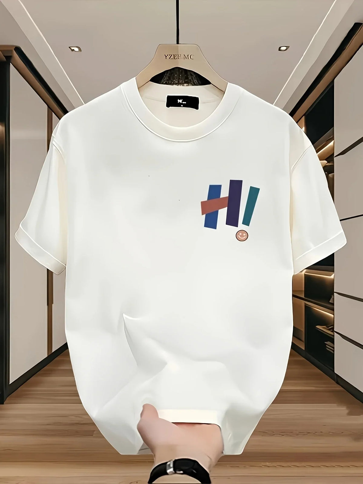 Men’s Heavyweight 100% Cotton Graphic T-Shirt – Casual Crew Neck Tee