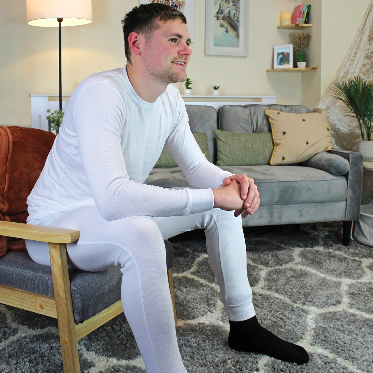 Mens Thermal Super Soft & Warm Long Johns Bottoms