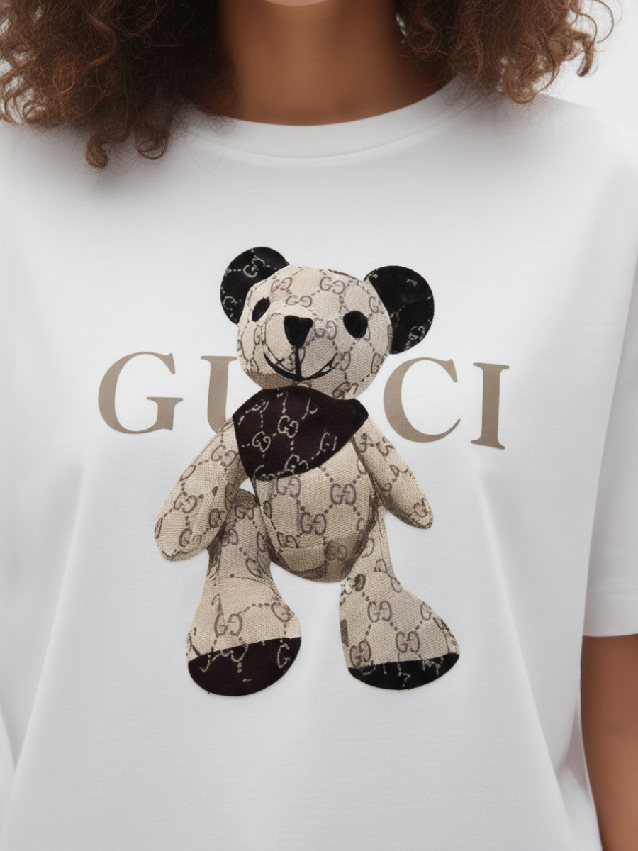 Teddy Graphic Printed T-Shirt