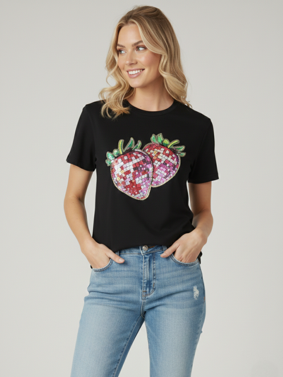 Strawberry Graphic Printed T-Shirt