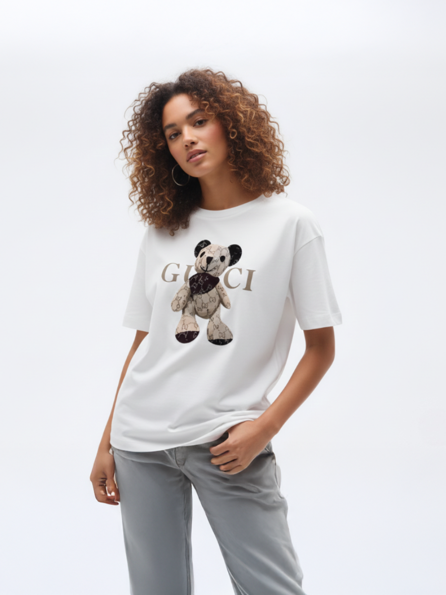 Teddy Graphic Printed T-Shirt