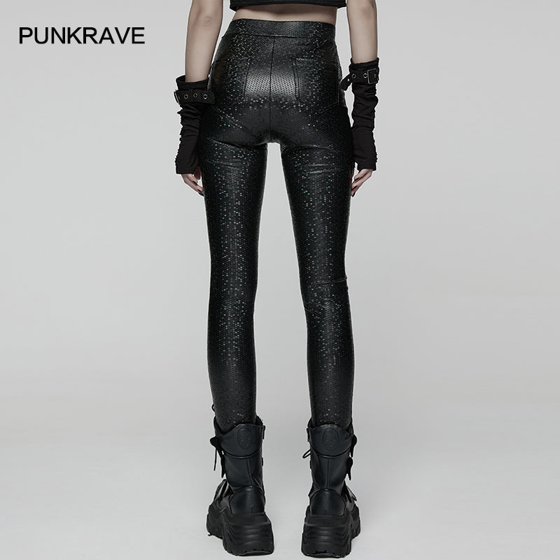 Punk Rave Ravenna Leggings - Black Prism Finish