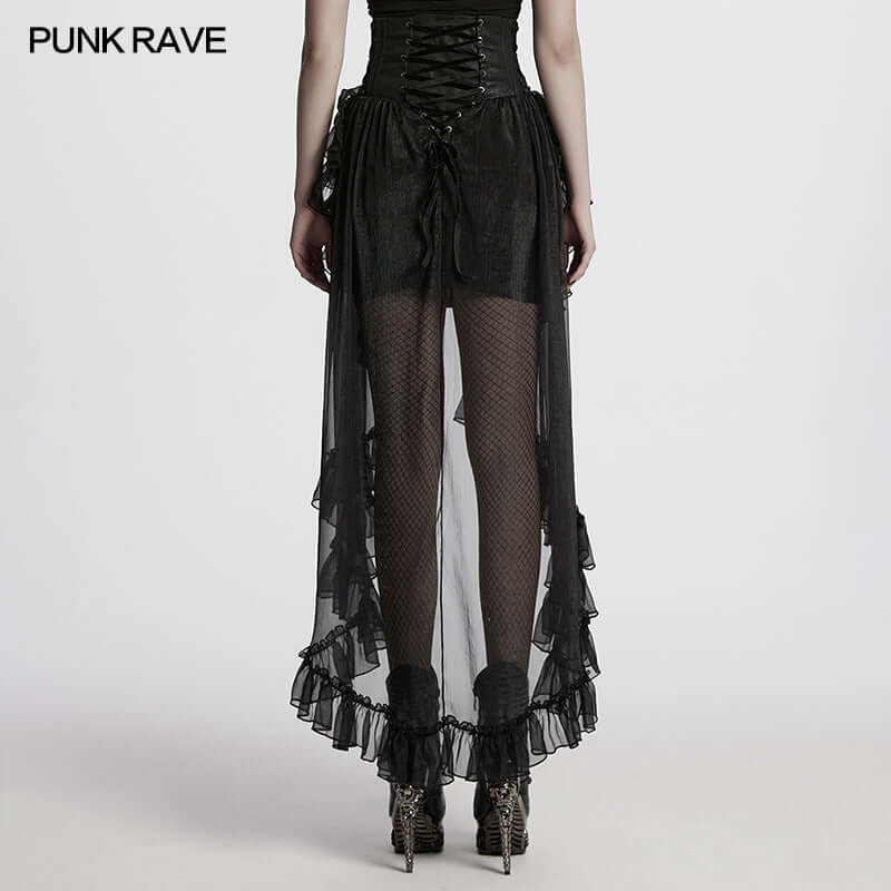 Punk Rave Dila Romantic Chiffon Skirt