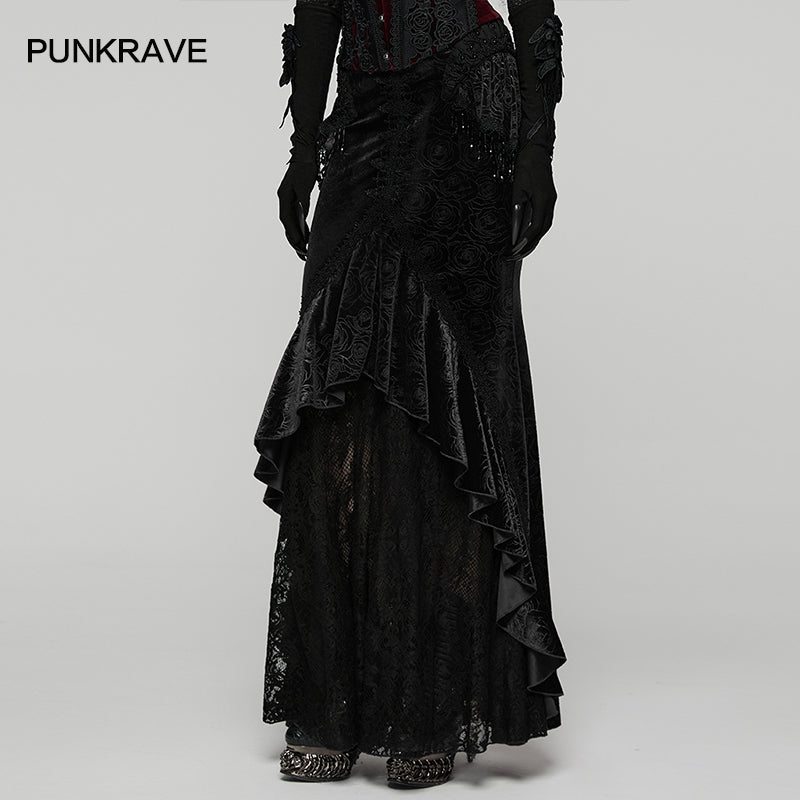 Punk Rave Goth Gorgeous Fishtail Skirt