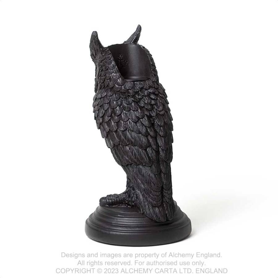 Alchemy Owl Of Astrontiel Candlestick Holder