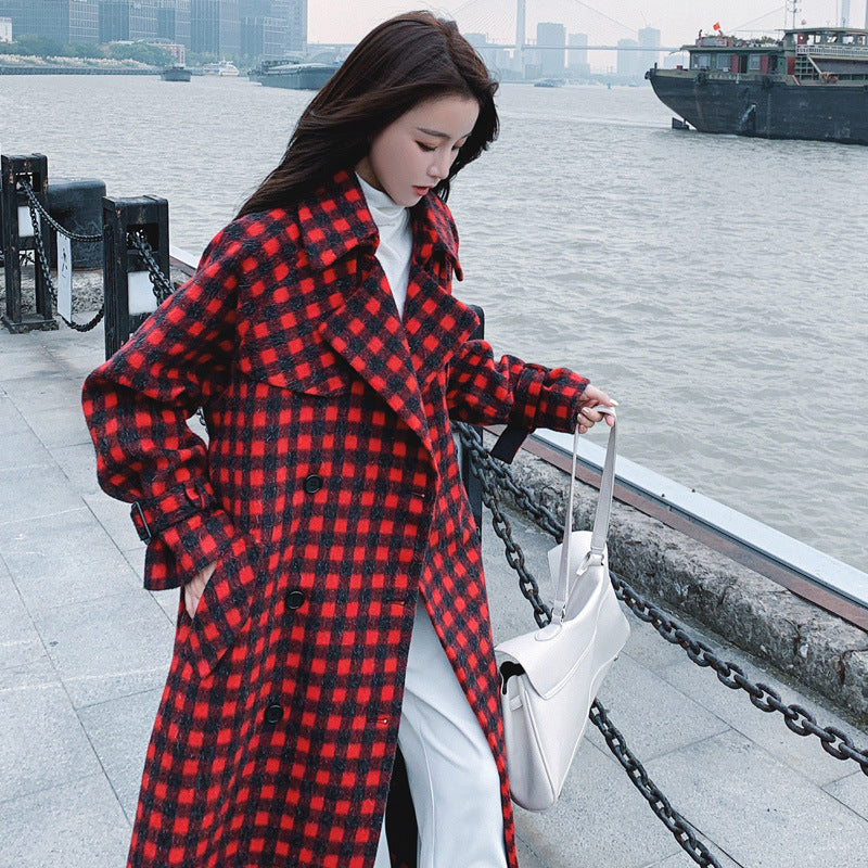 Loose And Thin British Style Mid-length Coat