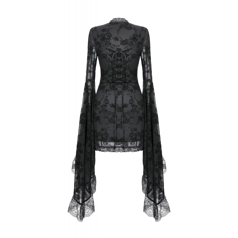Dark in Love Minerva Bell Sleeve Lace Dress