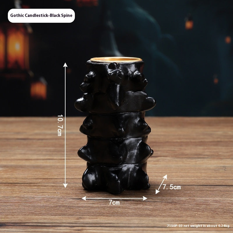 Halloween Heart Candlestick Decoration Horror Decoration Props