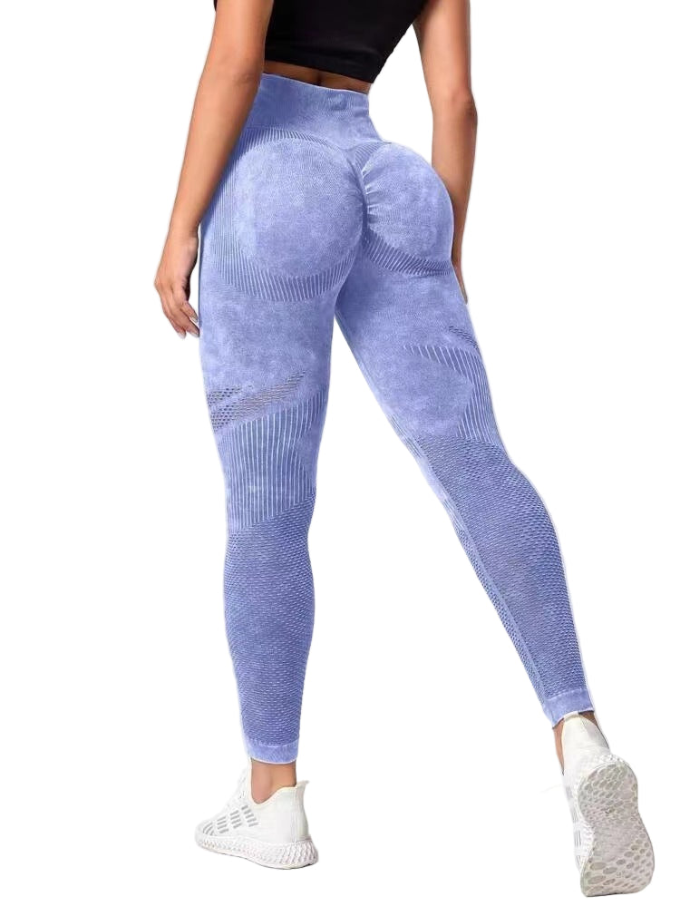 Hollow Design Seamless Leggings High Waist Hip Lifting Running Sports Fitness Yoga Pants Fashion Women's Clothing