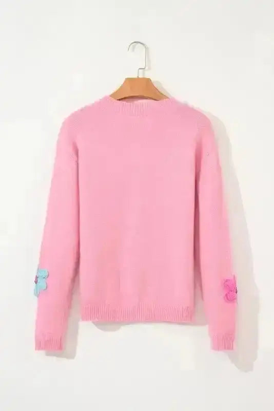 Flower Patch Knit Cardigan Women UK