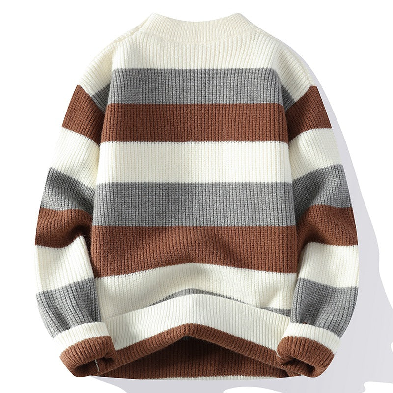 Mens New Autumn Winter Half Neck Sweater