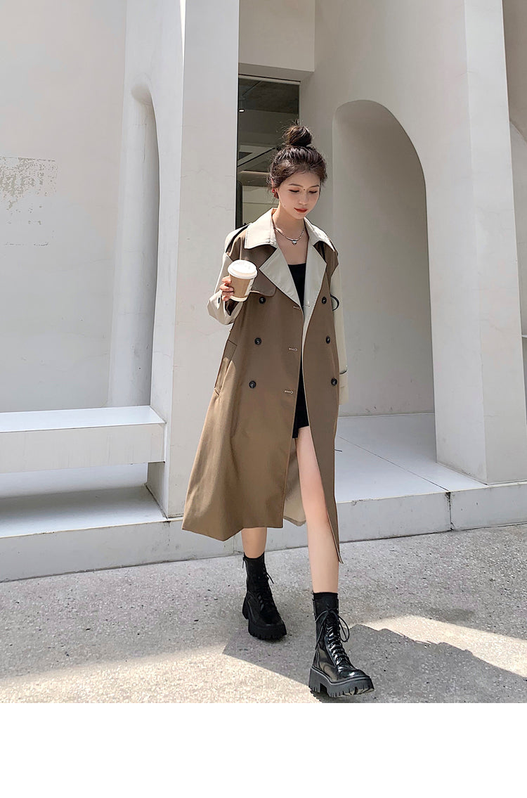 Mid Length Waistband For A Slimming Heben Style Coat Trend
