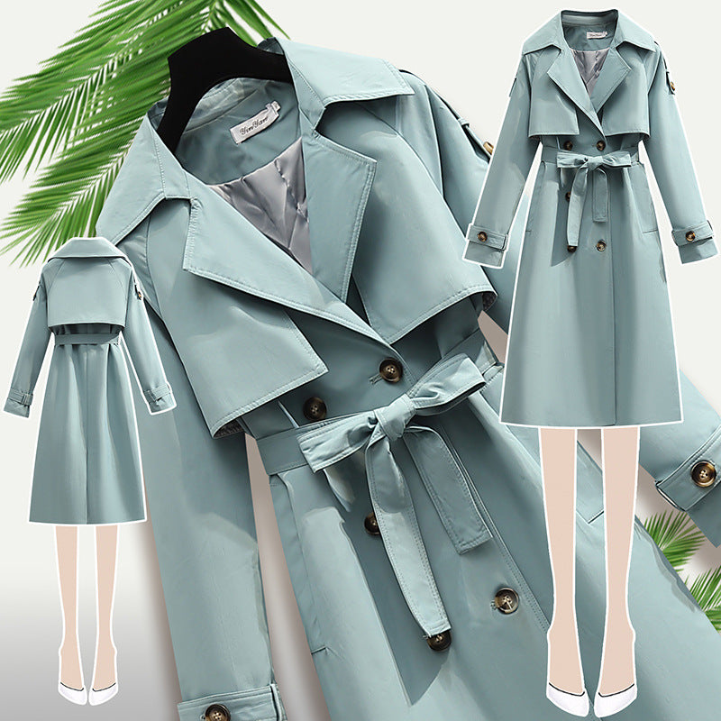 New Hot Sell Small Mid-length Trench Coat