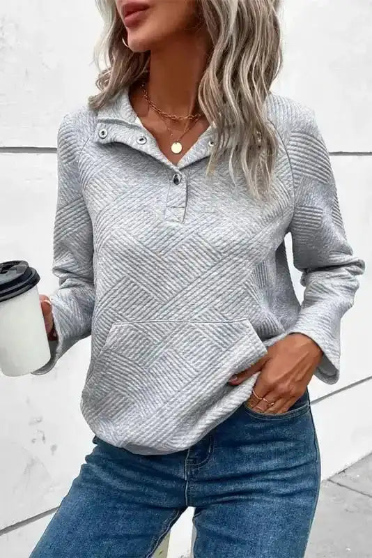 Gray Kangaroo Pocket Drawstring Hooded Mini Dress